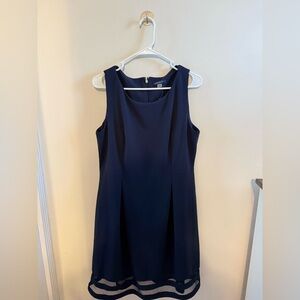 Tommy Hilfiger Navy Sleeveless Midi Dress
